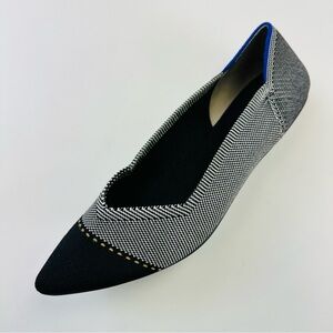 Rothys The Point slip on flats in Grey Mist Captoe color Size 8.5